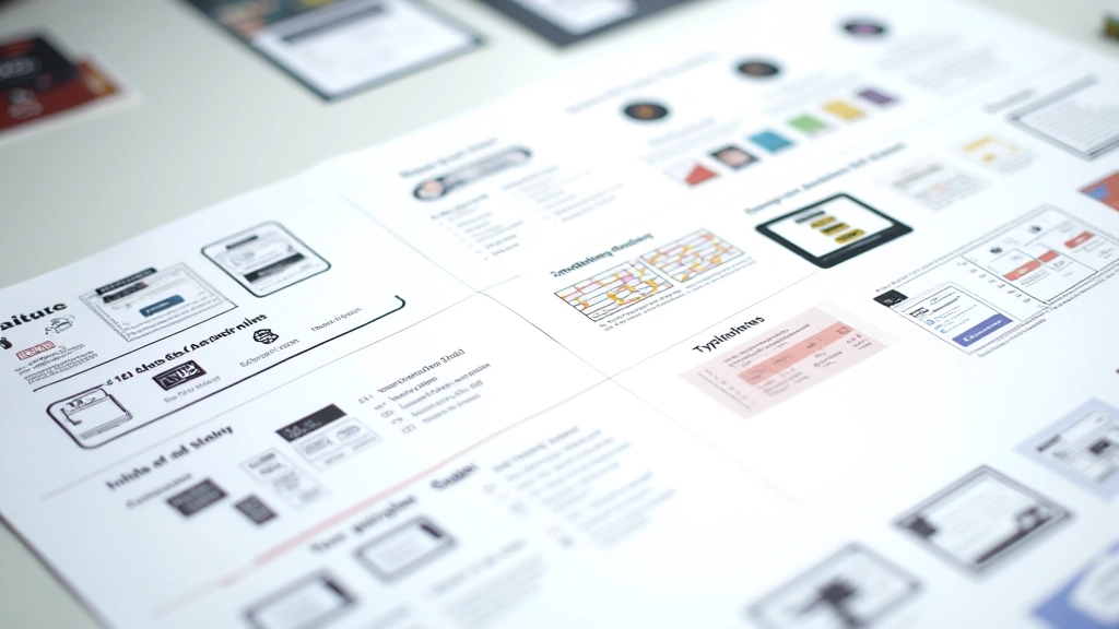Design system documentation with component examples
