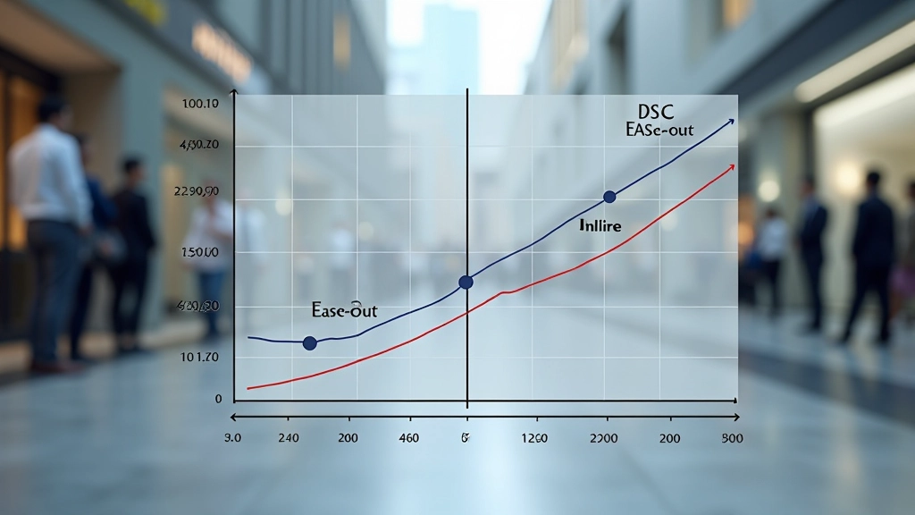 Graph showing three different easing curves: linear, ease-out, and ease-in-out with labeled timing values on axes