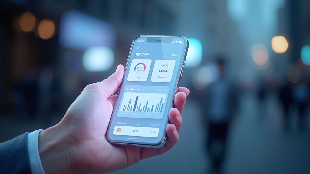 Fintech app interface with animated micro-interactions